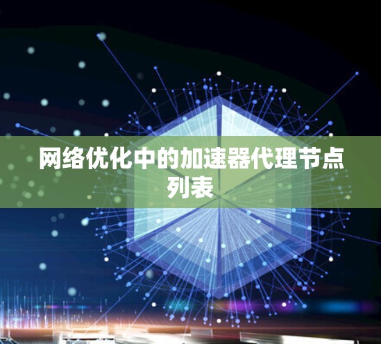 网络优化中的加速器代理节点列表