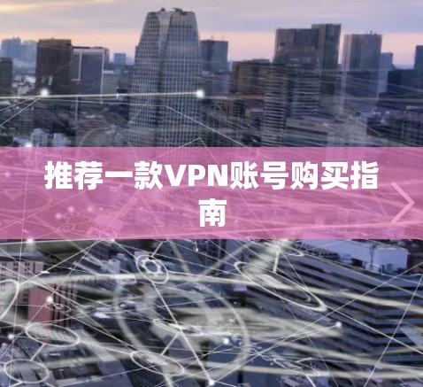 推荐一款VPN账号购买指南