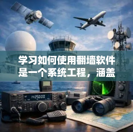 学习如何使用翻墙软件是一个系统工程，涵盖了从选择软件到实际操作的多个步骤。以下是一个有条理的指南，帮助你系统地掌握翻墙软件的使用方法