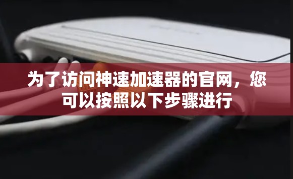 为了访问神速加速器的官网，您可以按照以下步骤进行